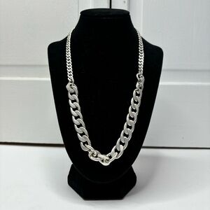 New FOSSIL Silver Chain Necklace